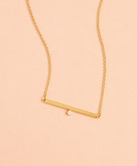 Demi Fine Bar Necklace
