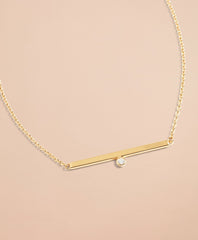 Demi Fine Bar Necklace