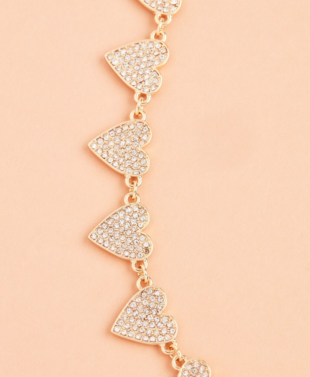 Crystal-Covered Heart Necklace