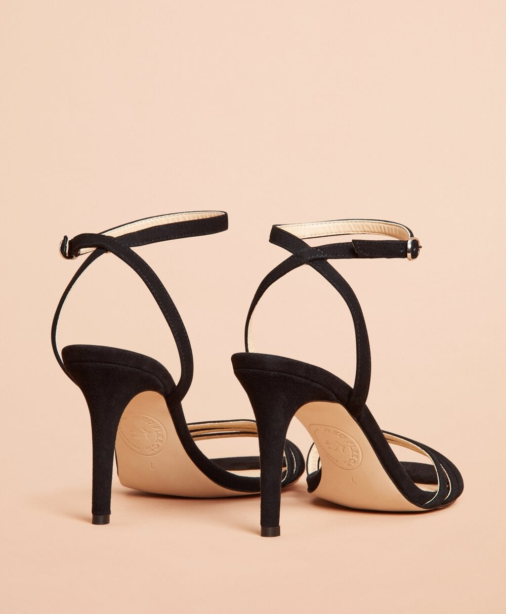 Suede Stiletto Sandals