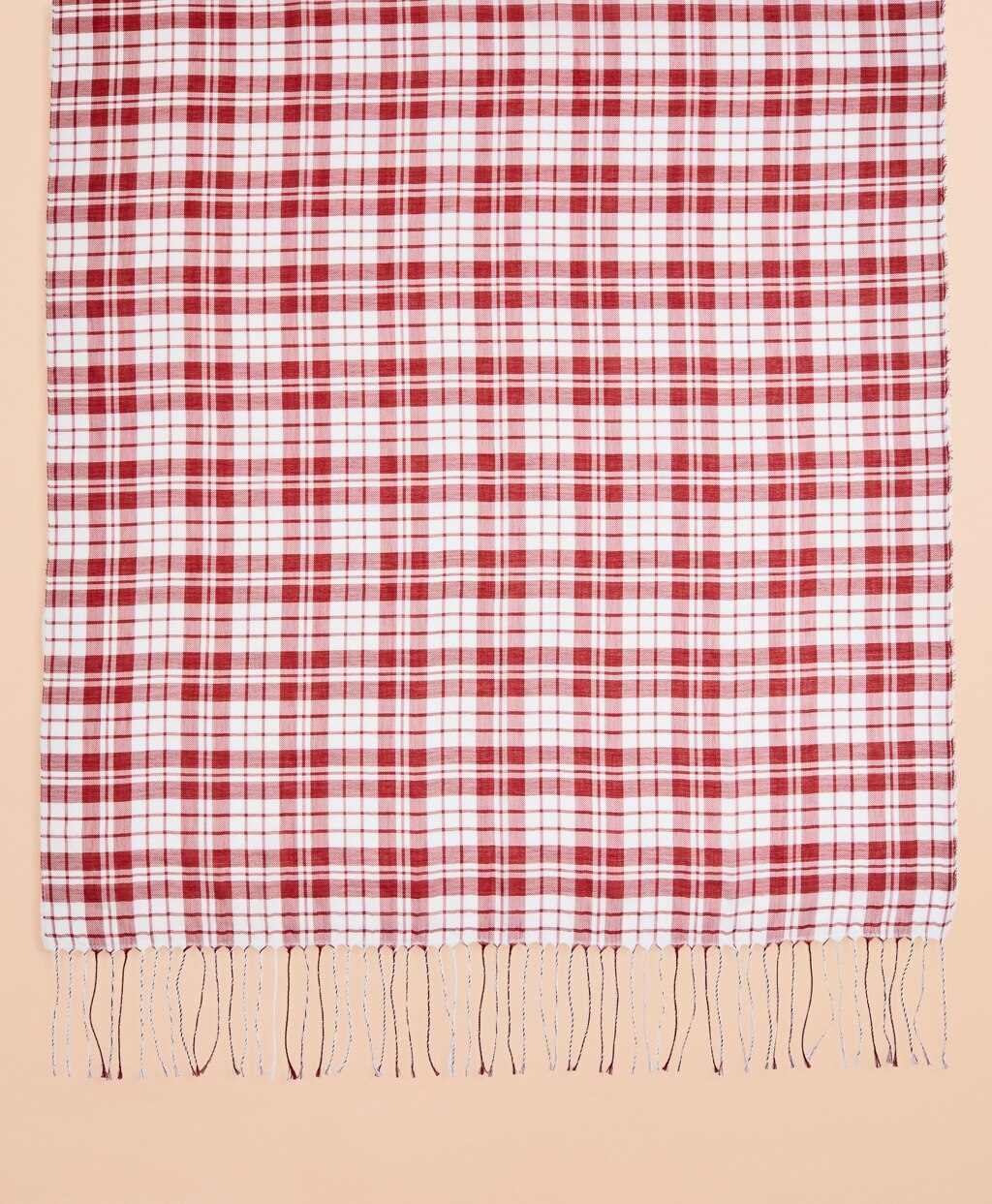 Plaid Cotton Scarf
