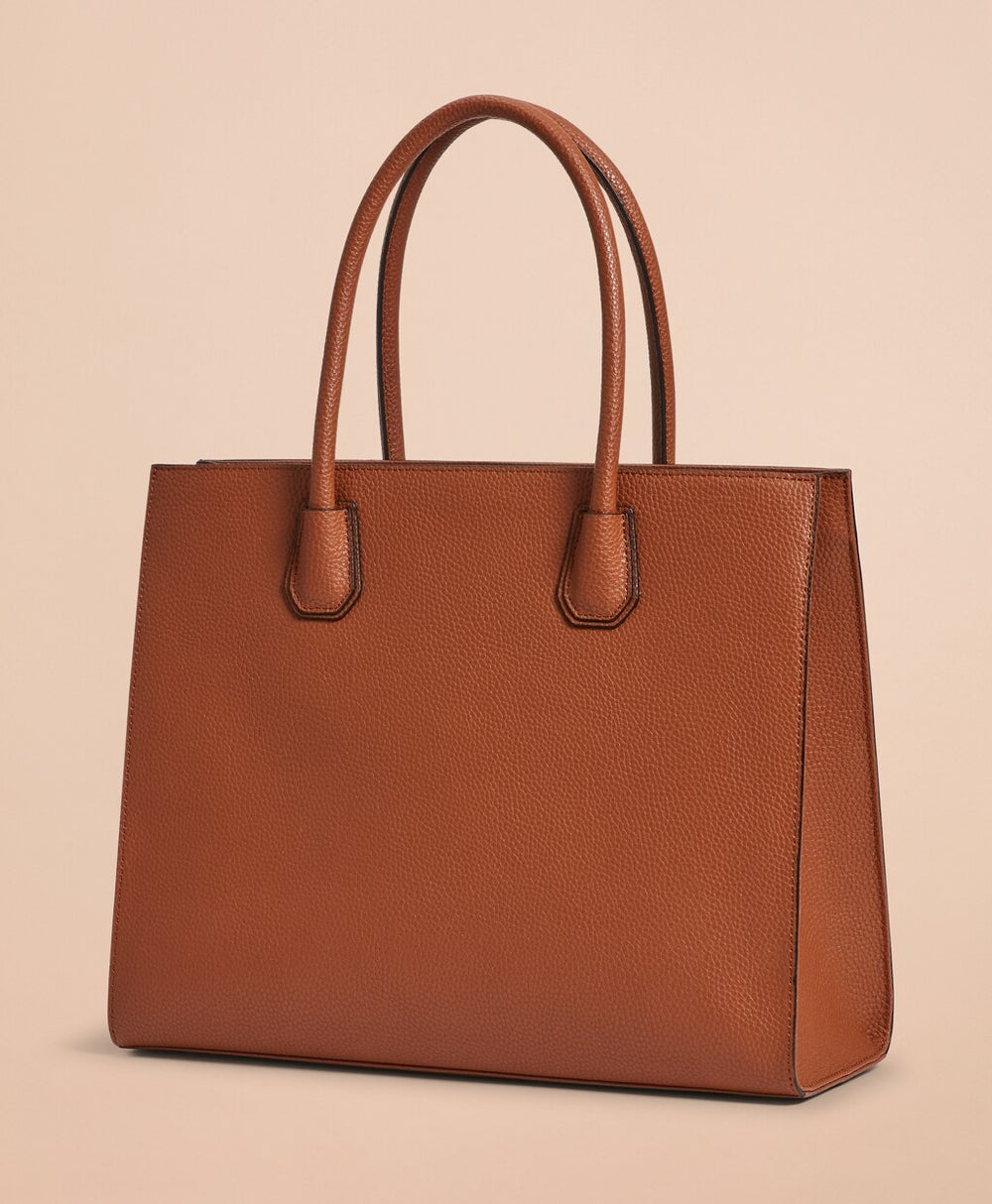 Pebbled Leather Tote Bag