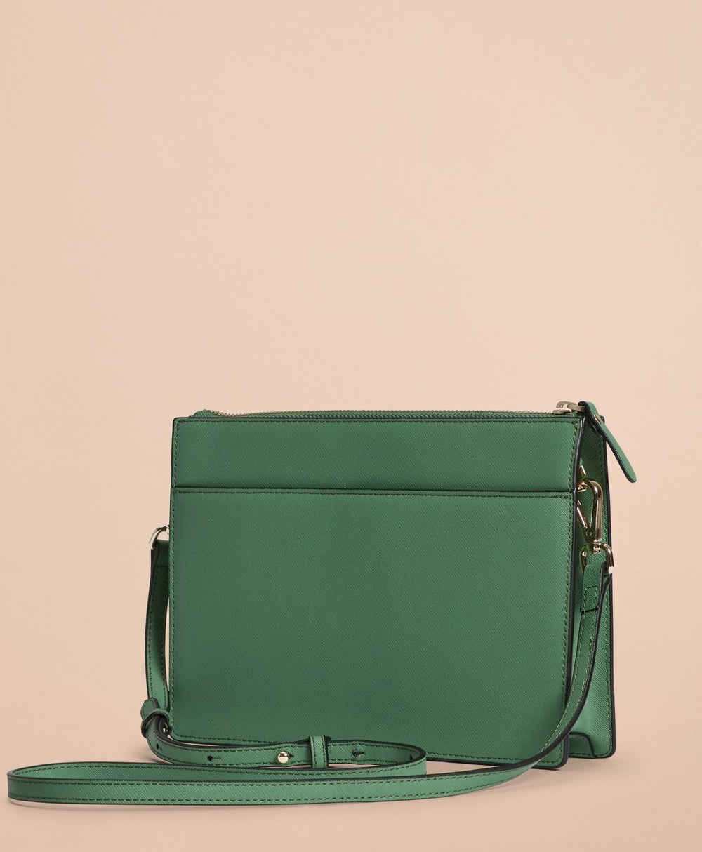 Saffiano Leather Cross-Body Bag