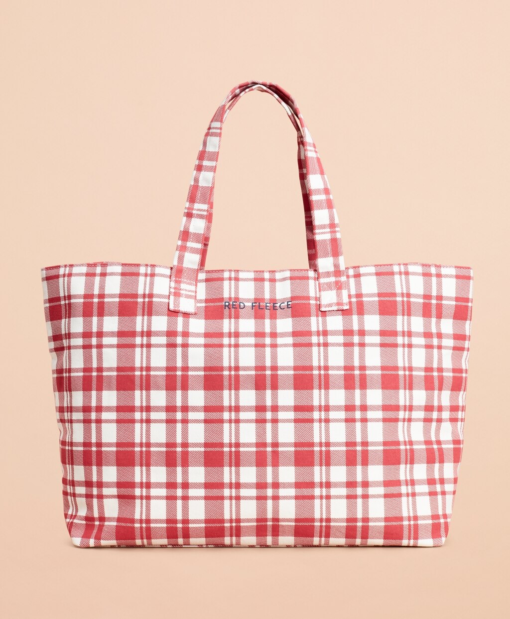 Plaid Canvas Tote Bag