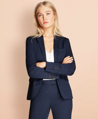 Stretch Wool Two-Button Jacket