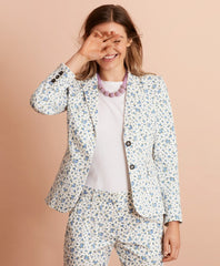Floral-Print Stretch-Cotton Sateen Jacket