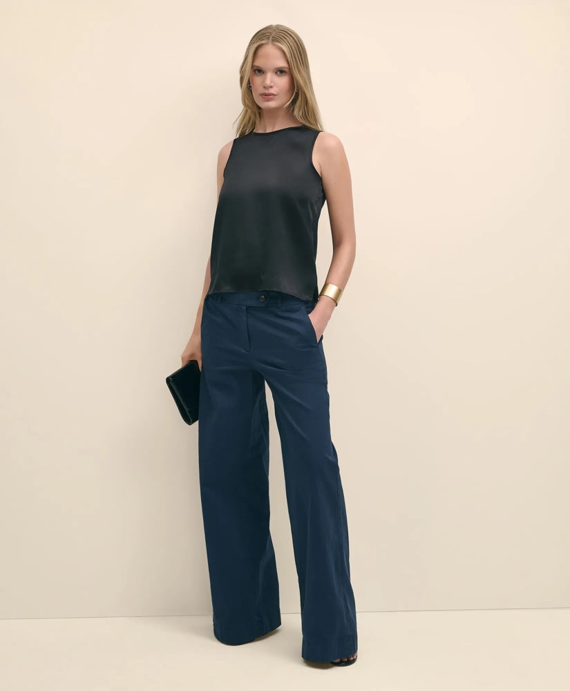 Sleeveless Shell in Washable Silk