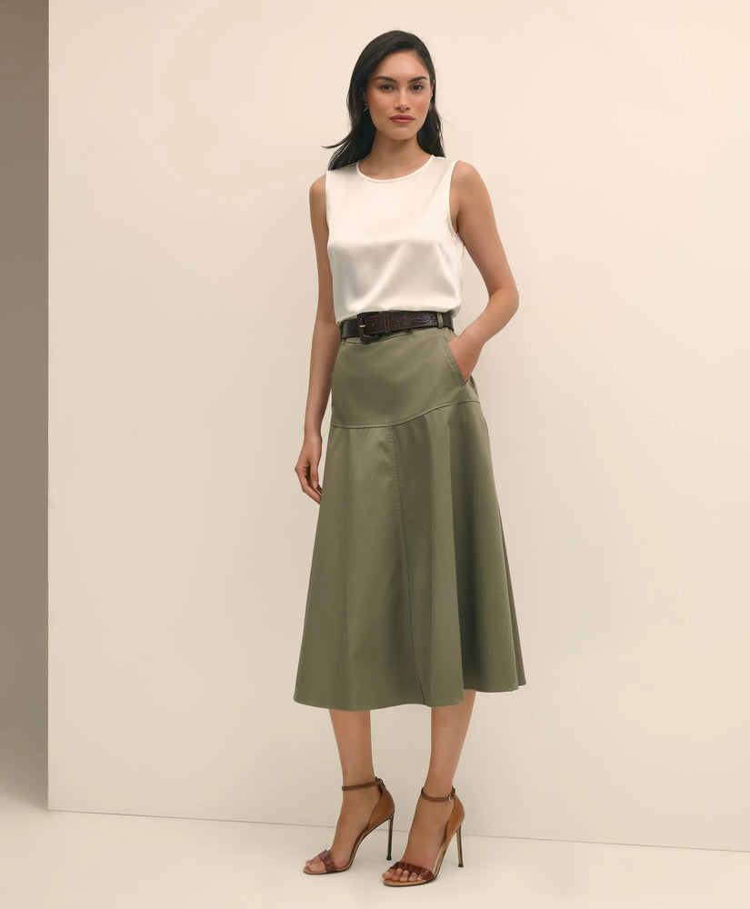 Sleeveless Shell in Washable Silk