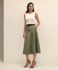 Sleeveless Shell in Washable Silk