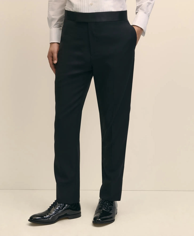 Slim Fit Merino Wool Twill 1818 Tuxedo Pants