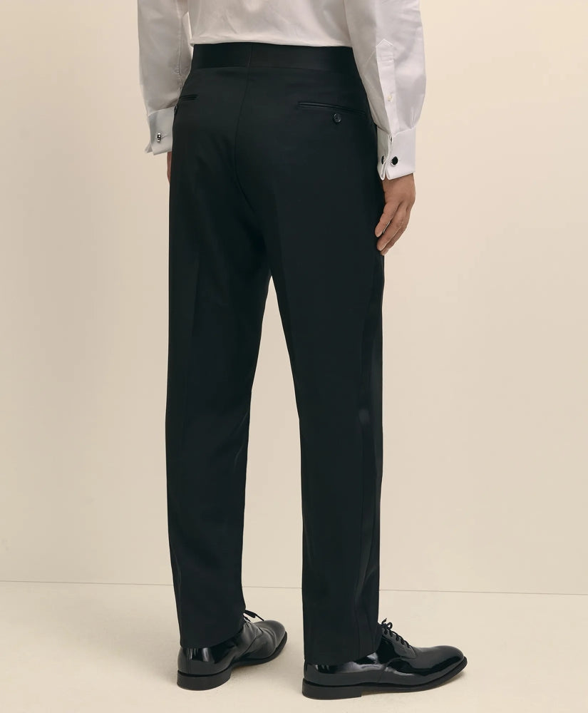 Slim Fit Merino Wool Twill 1818 Tuxedo Pants