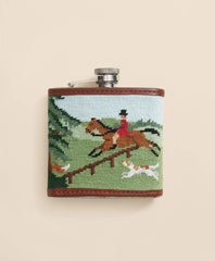 Smathers & Branson Stainless Steel Needlepoint Flask