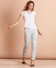 Floral Lace-Trimmed T-Shirt