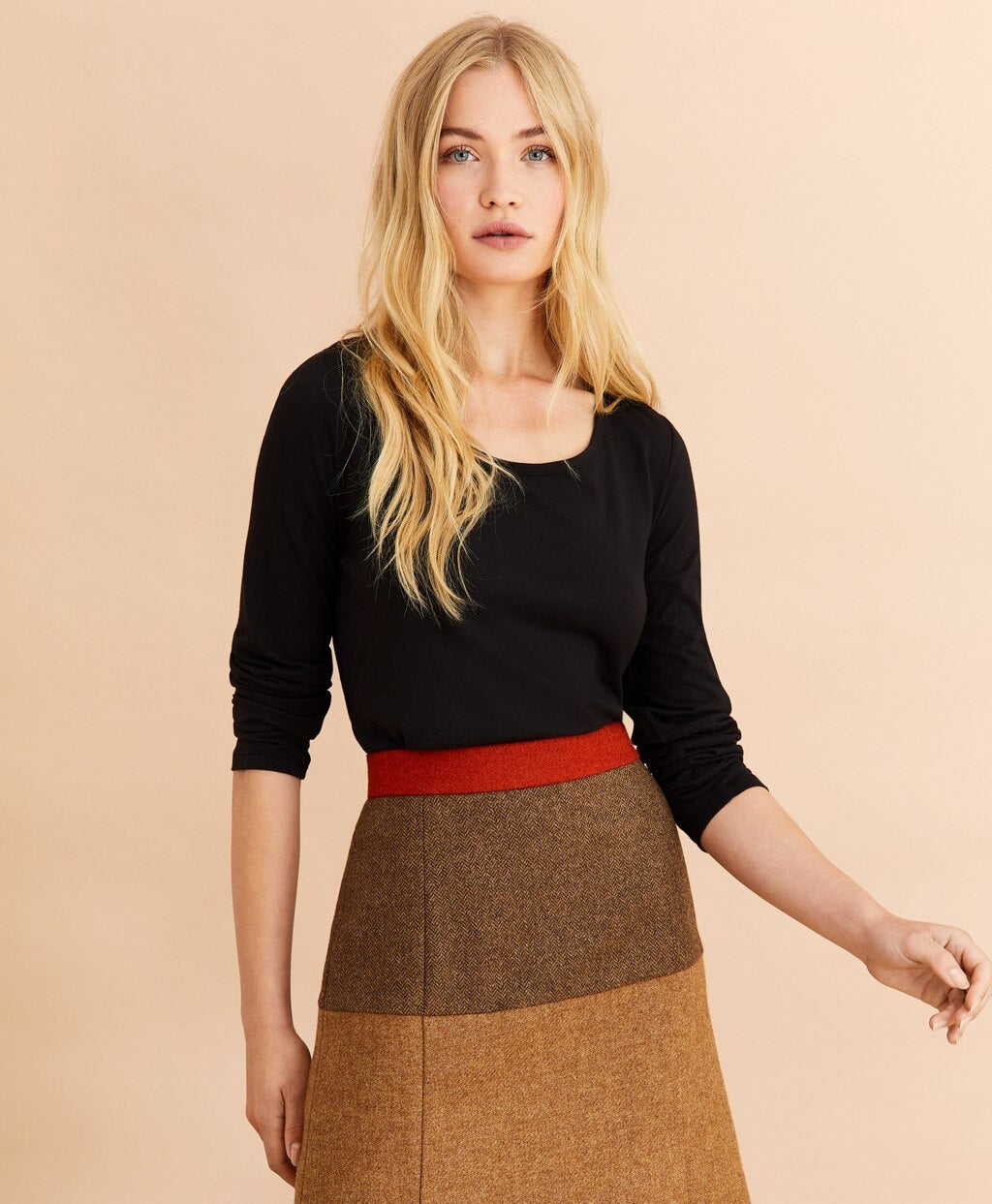 Scoopneck Long-Sleeve T-Shirt