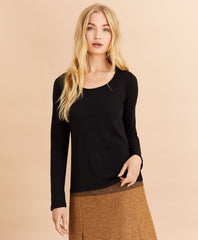 Scoopneck Long-Sleeve T-Shirt