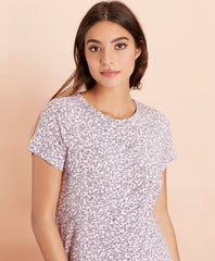 Floral-Print Jersey Pajama Set