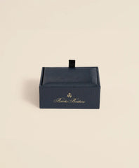 Sterling Silver Oval Rhodium-Plated Cufflinks