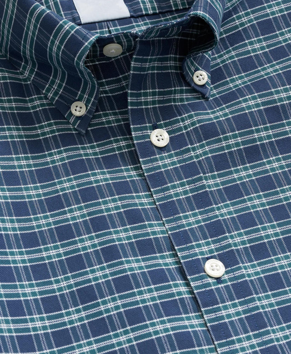 Stretch Non-Iron Oxford Button-Down Collar Check Shirt