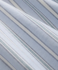 Stretch Non-Iron Oxford Button-Down Collar Outline Stripe Sport Shirt