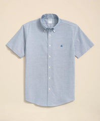Short Sleeve Shirt Stretch Non-Iron Oxford Button-Down Collar