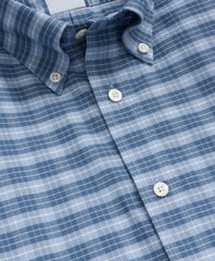 Stretch Non-Iron Oxford Button-Down Collar Tartan Sport Shirt