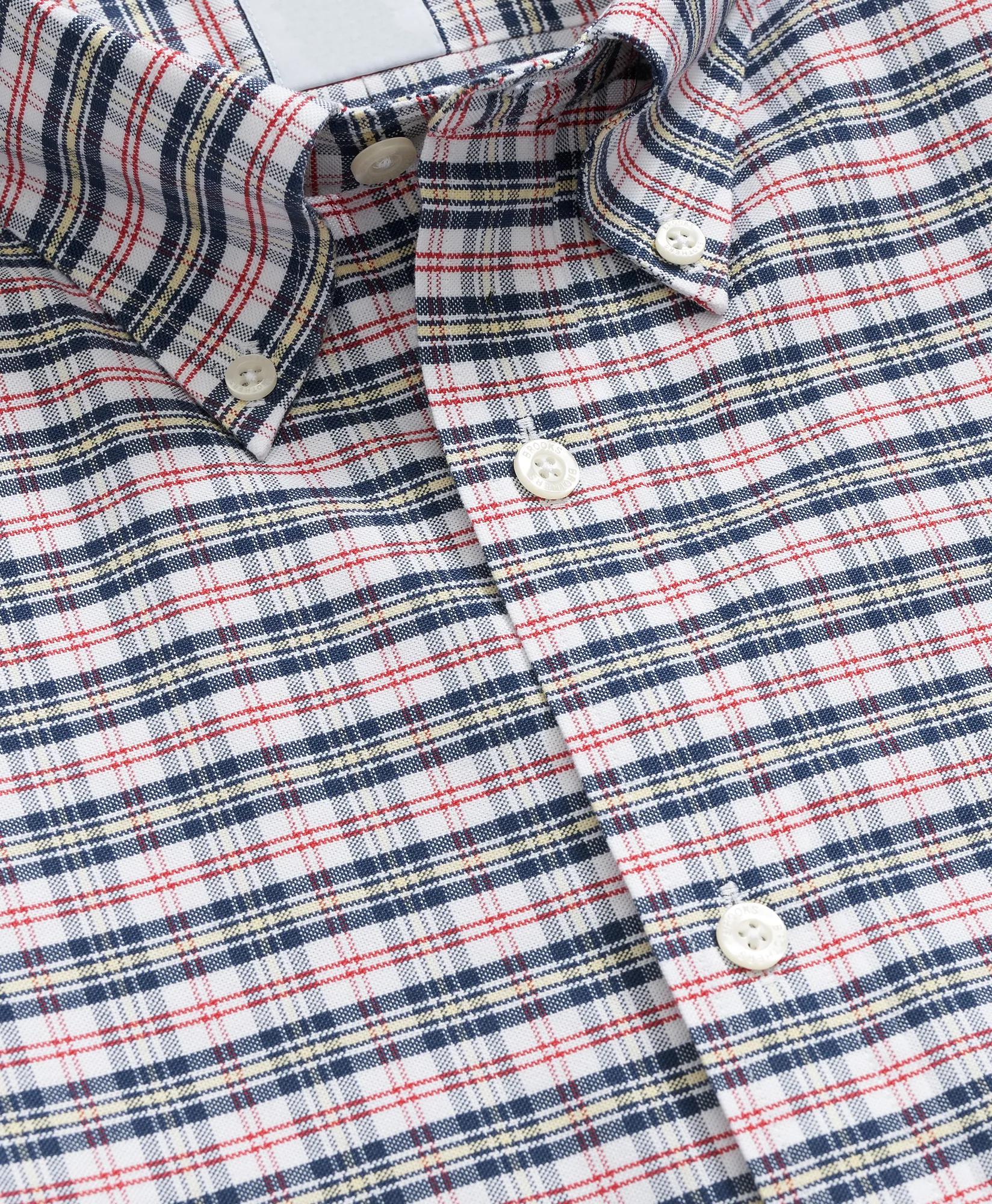 Vintage Check Shirt Stretch Non-Iron Oxford Button-Down Collar