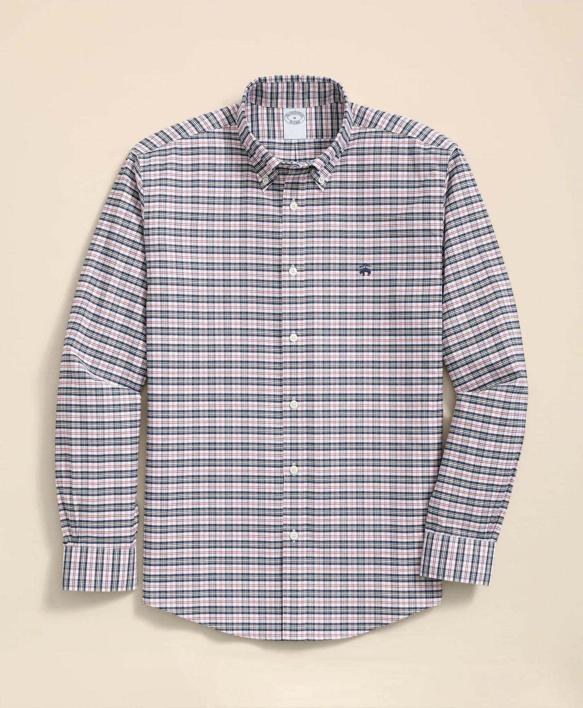 Vintage Check Shirt Stretch Non-Iron Oxford Button-Down Collar