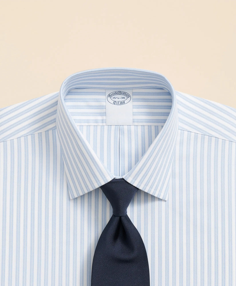 Stripe Dress Shirt Stretch Supima® Cotton Non-Iron Ainsley Collar