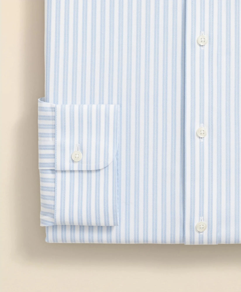 Stripe Dress Shirt Stretch Supima® Cotton Non-Iron Ainsley Collar