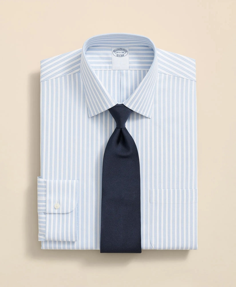 Stripe Dress Shirt Stretch Supima® Cotton Non-Iron Ainsley Collar