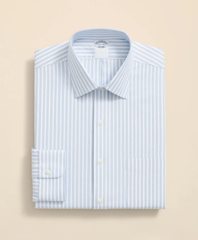 Stripe Dress Shirt Stretch Supima® Cotton Non-Iron Ainsley Collar