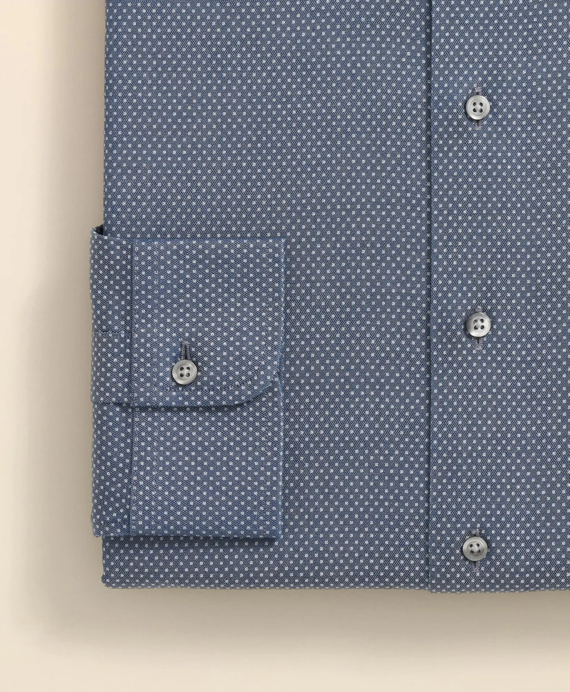 Stretch Supima® Cotton Non-Iron Dobby Ainsley Collar Dress Shirt