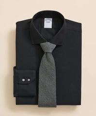 Stretch Supima® Cotton Non-Iron English Spread Collar Herringbone Dress Shirt