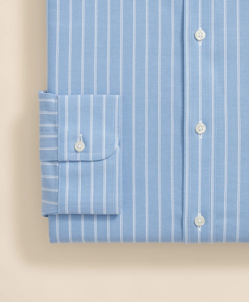 Stretch Supima® Cotton Non-Iron Royal Oxford Ainsley Collar Striped Dress Shirt
