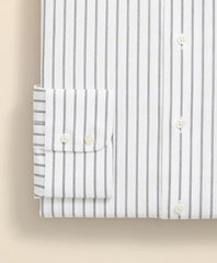 Stretch Supima® Cotton Non-Iron Twill English Spread Collar Bold Stripe Dress Shirt