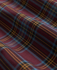 Plaid Sport Shirt Stretch Supima® Cotton Non-Iron Twill Polo Button Down