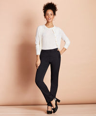 Pinstripe Stretch-Wool Tapered Trousers