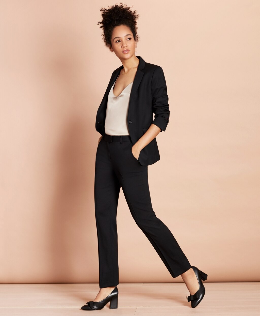 Stretch-Wool Tapered Trousers
