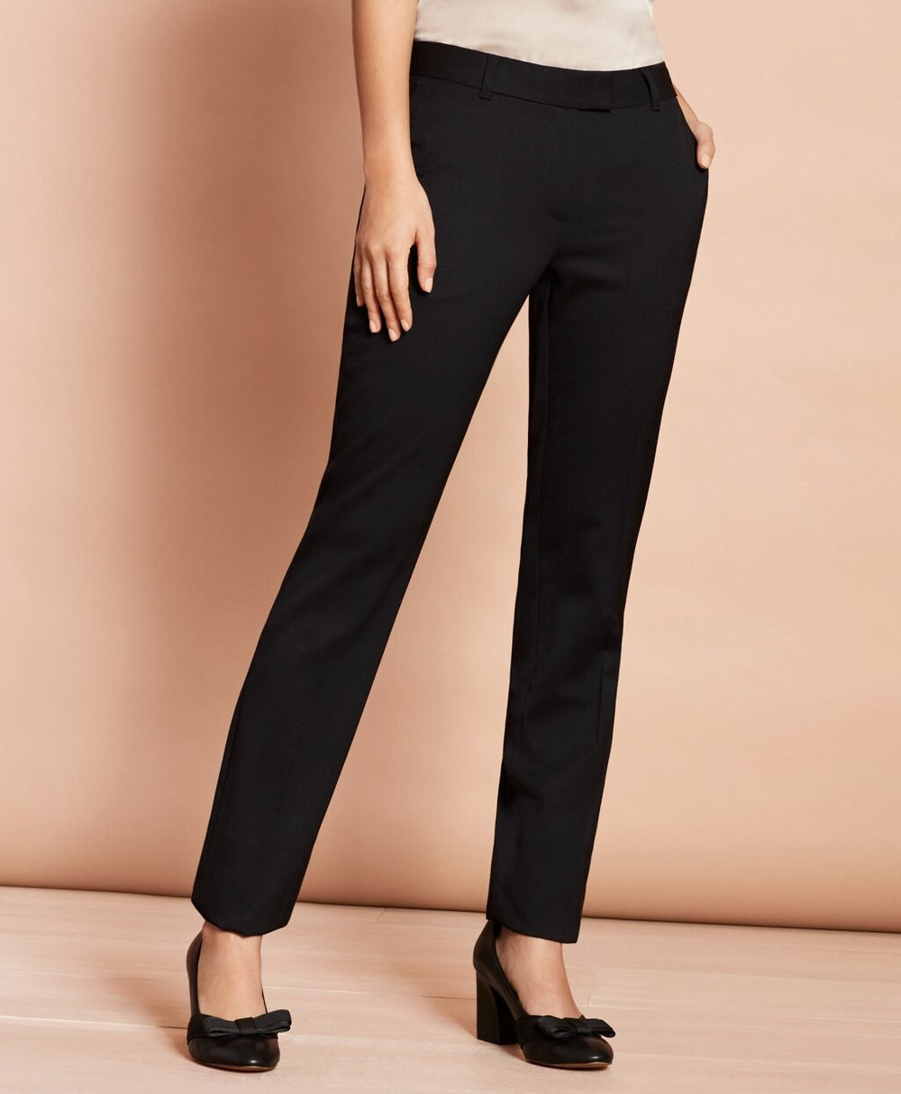Stretch-Wool Tapered Trousers