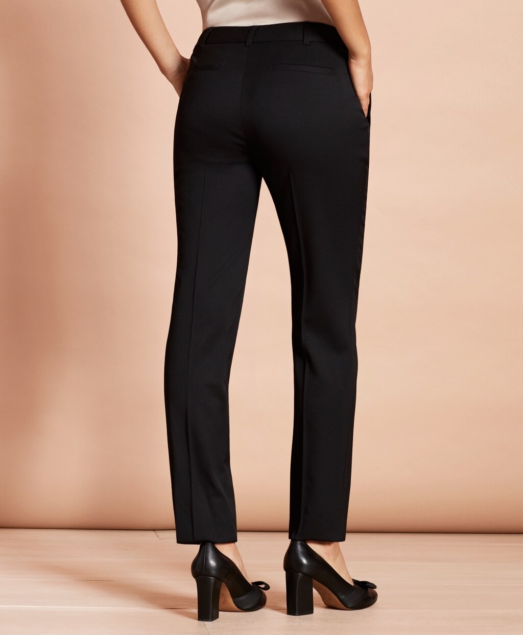 Stretch-Wool Tapered Trousers