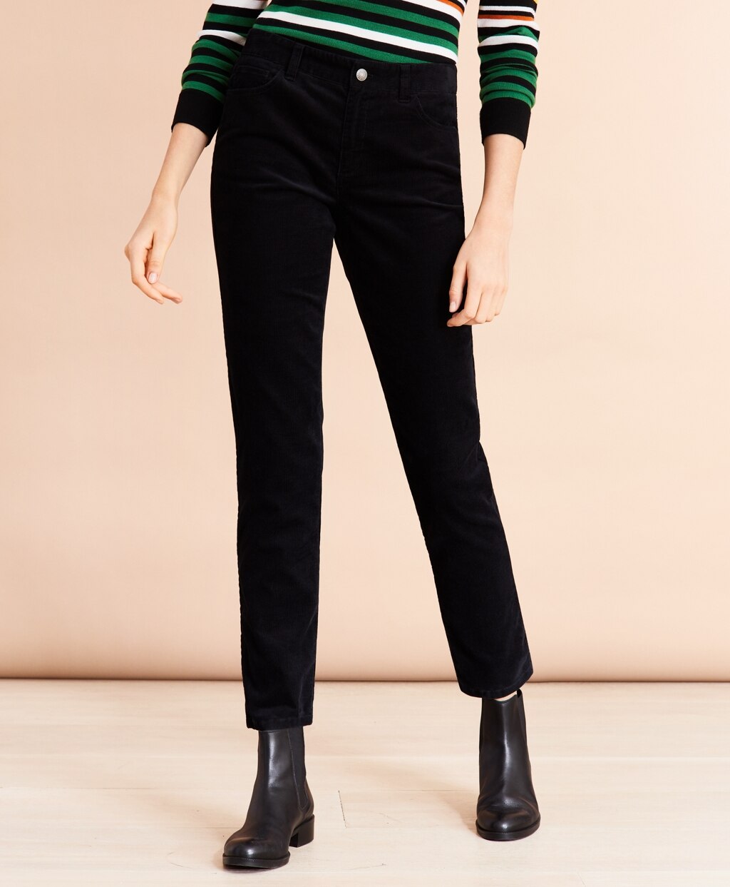 Stretch Corduroy Five-Pocket Pants
