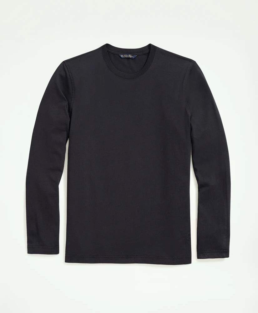 Supima® Cotton Long-Sleeve Logo T-Shirt