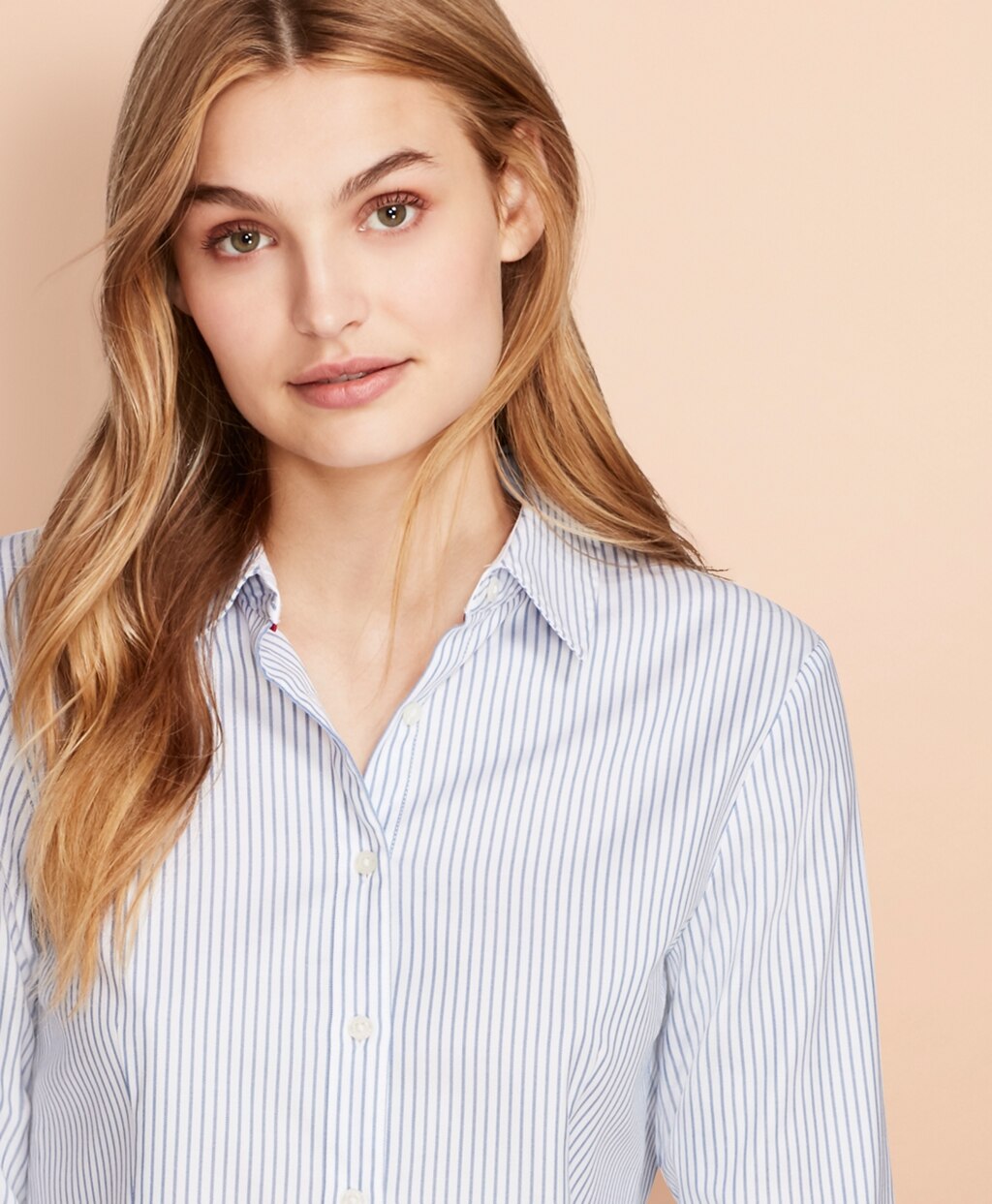 Nine-to-Nine Dobby Stripe Stretch Cotton Shirt