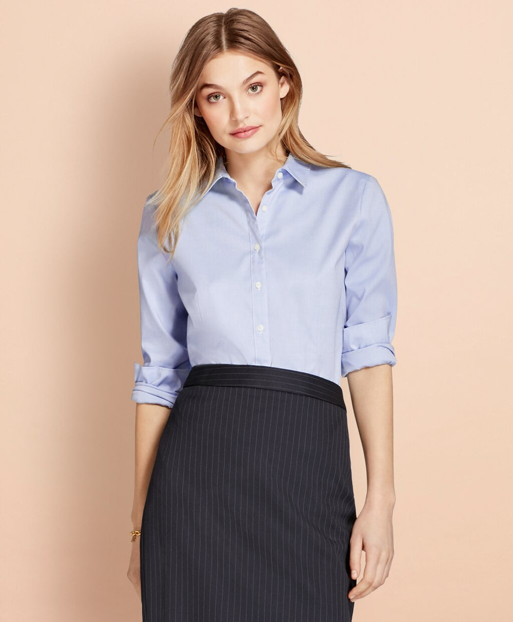 Nine-to-Nine Stretch Cotton Pinpoint Oxford Shirt