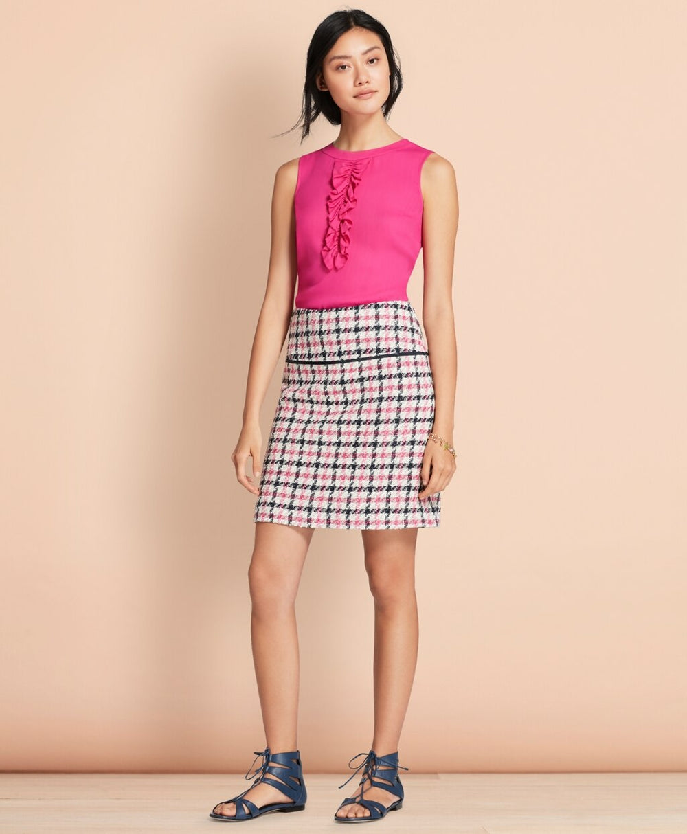 Ruffled Crepe Top