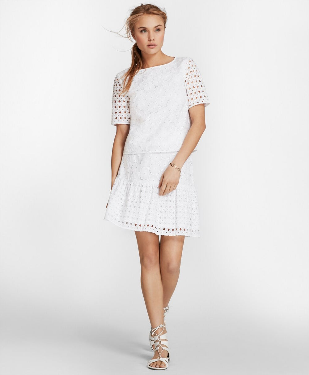 Cotton Eyelet Blouse