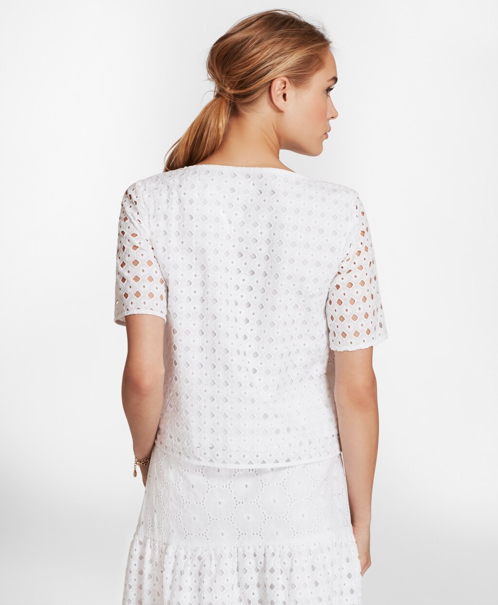 Cotton Eyelet Blouse