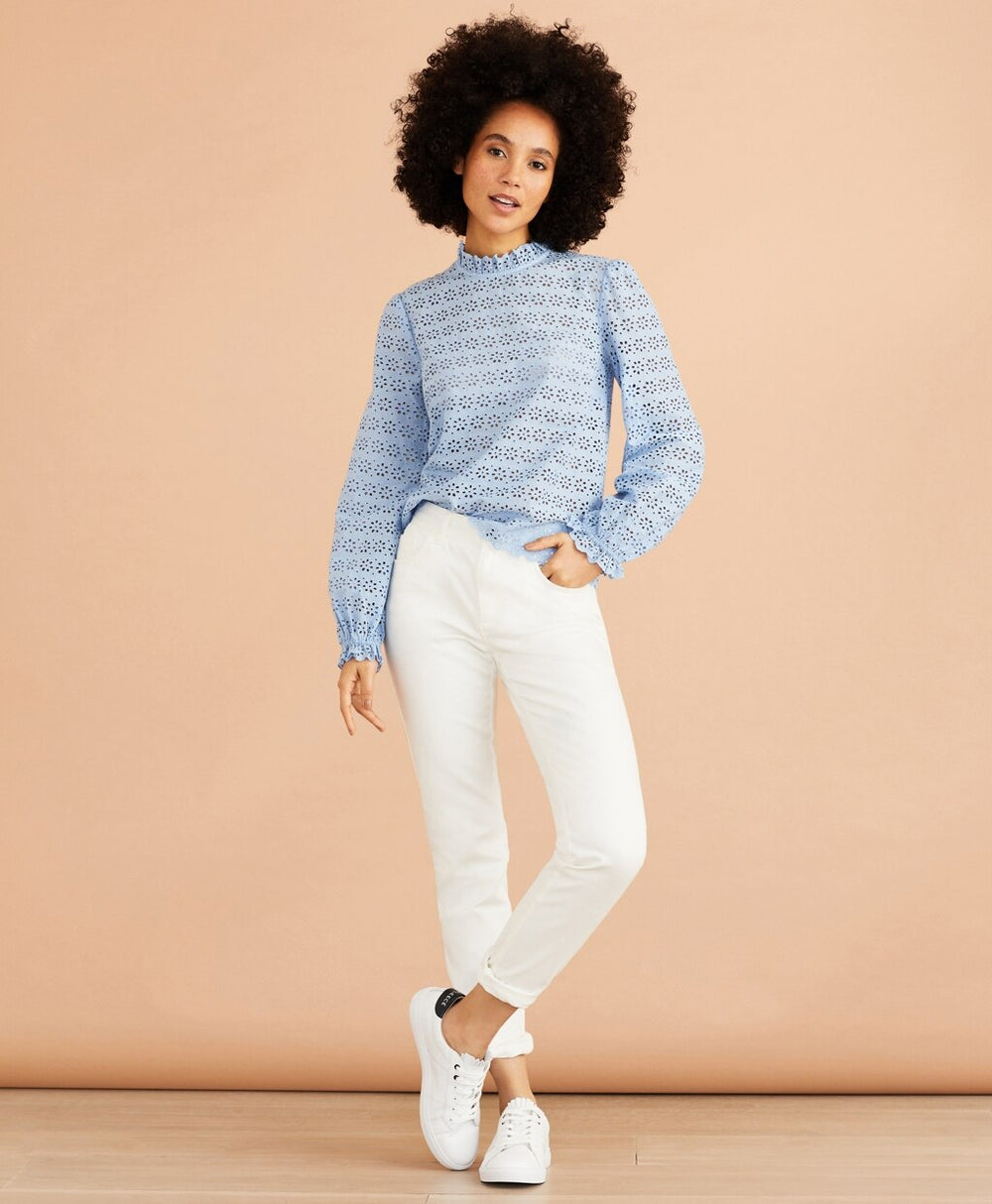 Cotton Eyelet Blouse