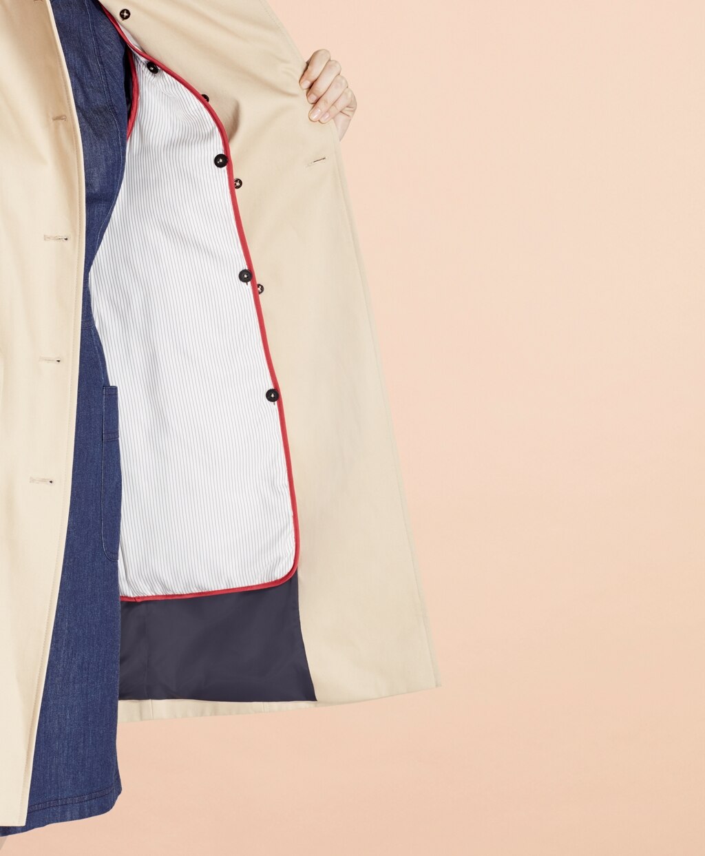 Cotton Twill Trench Coat