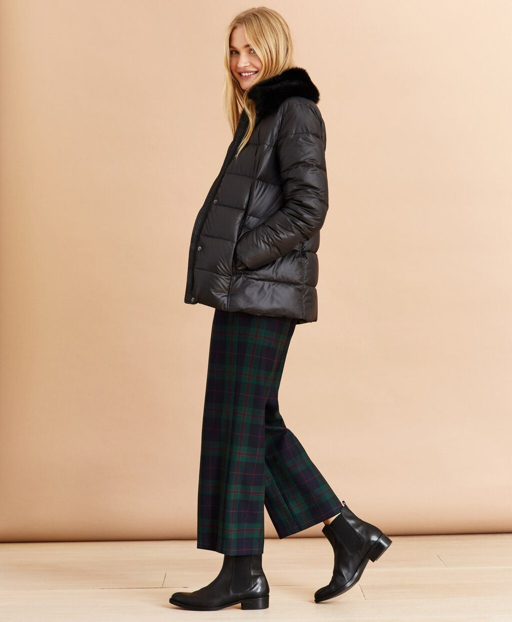 Faux-Fur-Trim Down Parka